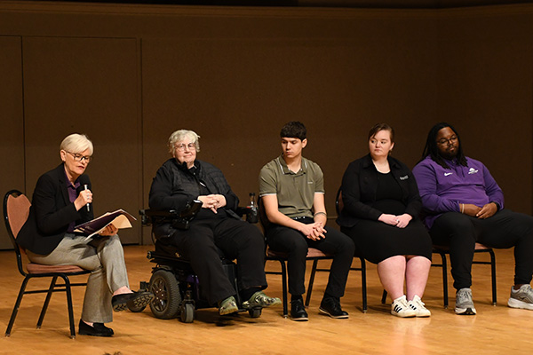 Panelists representing academic, administrative and athletic roles at the university spoke openly about their own paths through college. 