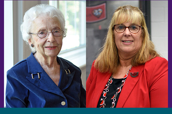 Carrie (Ream) Woodruff and Jean Szabo