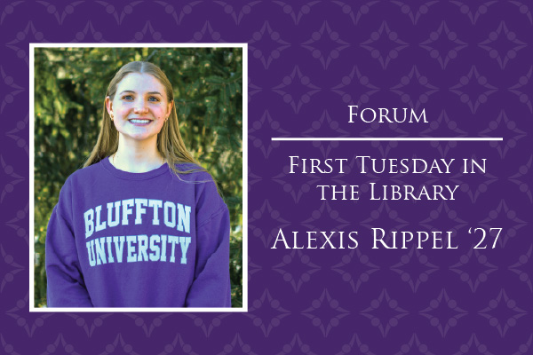 During the First Tuesday in the Library event, Rippel will reflect on her summer internship experience at Ohio University, where she conducted research on the relationship between growth hormone levels and cellular senescence—key factors in the progression of diabetes.
