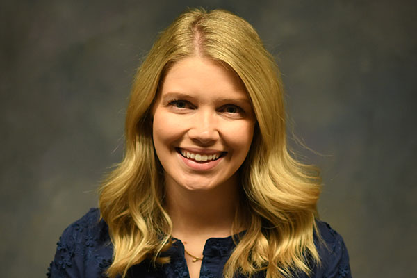 Emily (Huxman ’17) Hilty plans to foster the sense of belonging on campus.