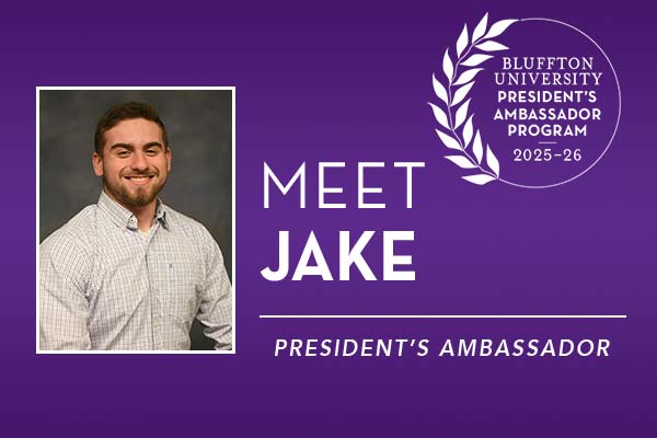 Jake McCoy has found success in his pre-PT courses due to the encouragement of faculty, staff and coaches that support his journey at Bluffton. 