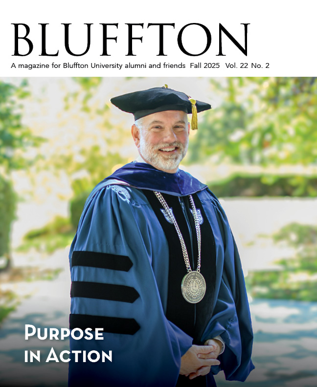 Bluffton magazine cover, fall 2025