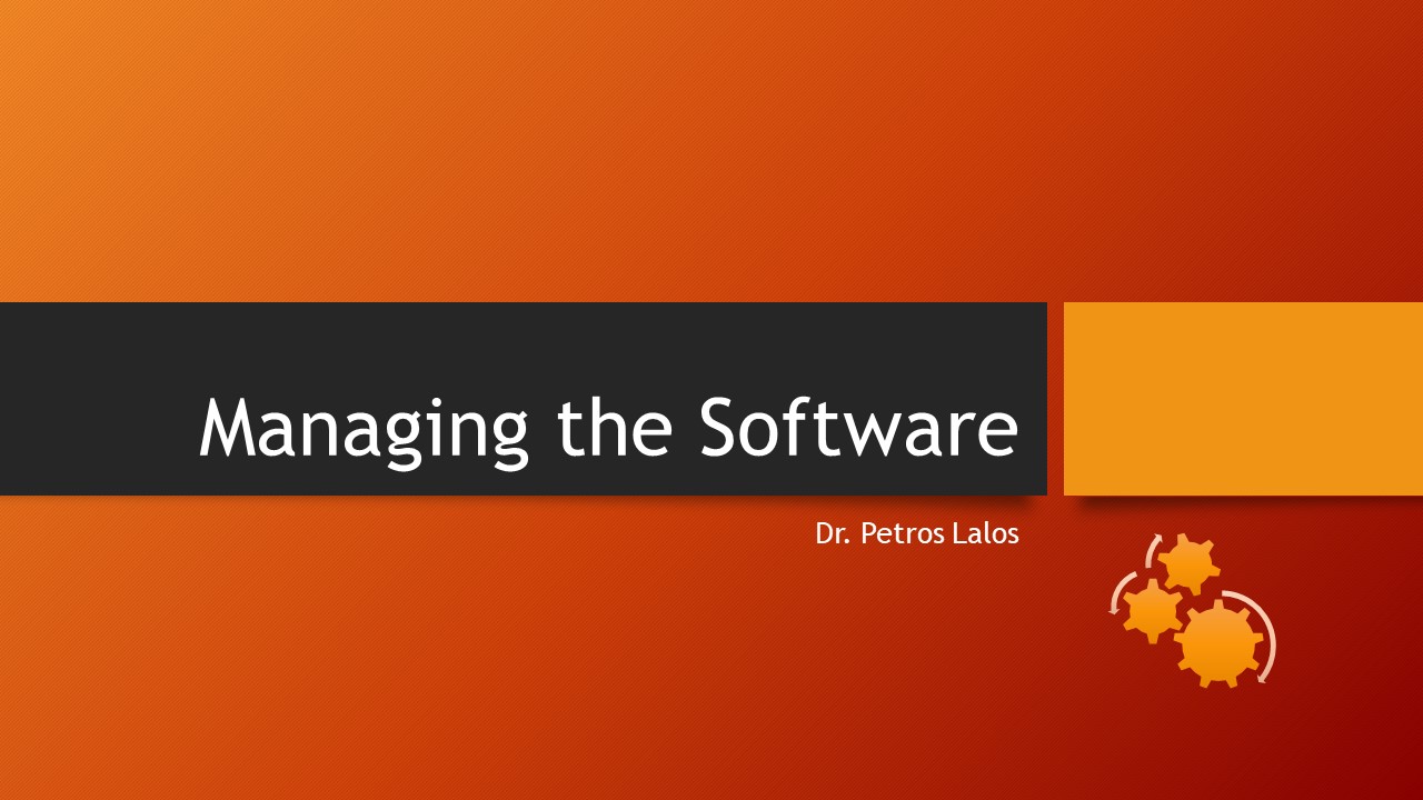 Course Image Managing the Software Enterprise