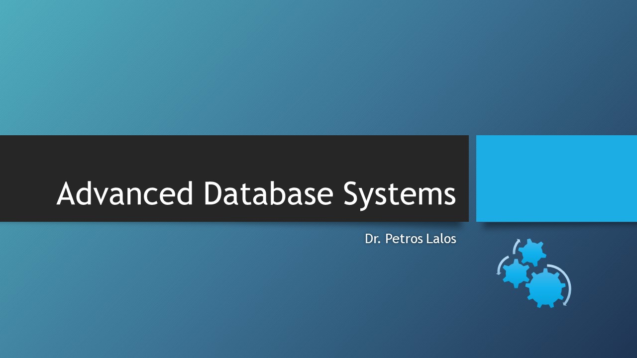 Course Image Advanced Database Systems