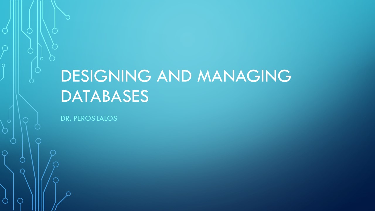 Course Image Designing and Managing Databases